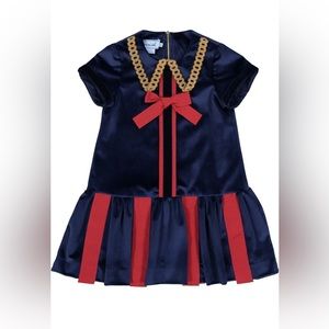 Mimisol Size 10y blue velvet dress